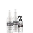 Kit Inoar Força e Brilho Shampoo 1 litro + Condicionador 800ml + Leave-in 200ml
