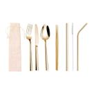 Kit inox 8 em 1 (shake 12mm) Dourado