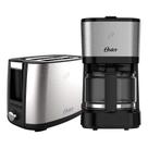 Kit Inox Cafeteira 0,75L e Torradeira Oster Kit Inox Cafeteira 0,75L e Torradeira Oster