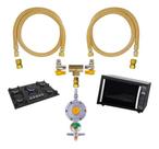 Kit Instalação Cooktop E Forno Mangueira Gàs Cobre 80cm