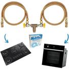 Kit Instalação Cooktop Forno Mangueiras 3,00Mt Gás Encanado