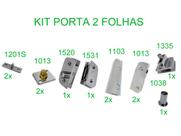 Kit Instalação De Porta Dupla De Vidro Temperado - Tradicional