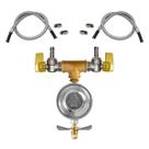 Kit Instalação Fogão Forno Válvula Duas Saídas Gás 60cm 80cm