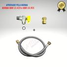 Kit Instalação Gás Encanado Mangueira 1,20m Fogões Cooktop Kit Instalação Gás Encanado Mangueira 1,20m Fogões Cooktop