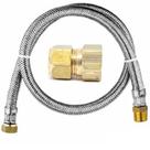 Kit Instalação Gás Encanado Mangueira 3,00 Metros + Adaptador