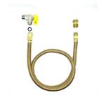 Kit Instalação P/ Fogões Cook Top Mangueira Aço Homologada 80cm