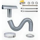 Kit Instalação Para Aquecedor A Gás Com Duto E Chaminé 80mm