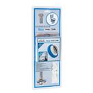 Kit Instalação Para Vaso Sanitário Com Caixa Fixação Vertical Roca