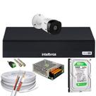 Kit Intelbras 1 Cam Full Hd 1220b E Dvr Mhdx 3004-C C/Hd 500gb