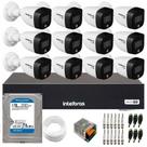 Kit Intelbras 12 Cam Vhd 1220b Full Color 1080p Dvr Mhdx 1016 C/Hd 1 Tb