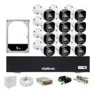 Kit Intelbras 12 Full Color Vhd 1120b, Dvr Mhdx 1016, 1tb