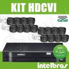 Kit Intelbras 16 Câmeras + DVR 16 Canais Multi HD (Com HD)