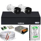Kit Intelbras 2 Cam 1220b Fullhd Dvr 4 Mhdx 3004-C Fullhd C Hd