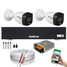 Kit Intelbras 2 Cam Full Color Dvr 4 3004-C Inteligente S/Hd