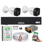 Kit Intelbras 2 Cam Vhd 1220 Full Color Dvr Mhdx 3004-C C/ Hd 500gb Kit Intelbras 2 Cam Vhd 1220 Full Color Dvr Mhdx 3004-C C/ Hd 500gb