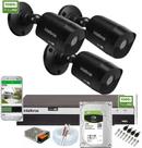 Kit Intelbras 3 Cam 1220b Black Full Hd Dvr Mhdx 3104 C/ 1tb