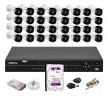 Kit Intelbras 32 Cameras 1120b Dvr 32 Canais Mhdx 1232 C/2tb