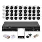 Kit Intelbras 32 Cameras Segurança 1120b Dvr 32 Canais Mhdx 1232 C/6tb