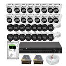 Kit Intelbras 32 Câmeras Vhd 1230 30m Dvr MHDX 1232 Hd 6tb