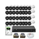 Kit Intelbras 32 câmeras Vhd 1230B 30m Dvr MHDX 1232 Hd 3tb