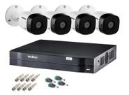 Kit Intelbras 4 Câmera de Segurança 1120b G6 Ir 20m Dvr 4 Mhdx Full Hd