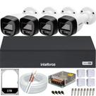 Kit Intelbras 4 Câmeras 3220b Full Color Audio Dvr 4ch 1104c hd 1Tb colorido dia e noite Kit Intelbras 4 Câmeras 3220b Full Color Audio Dvr 4ch 1104c hd 1Tb colorido dia e noite