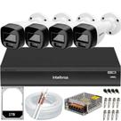 Kit Intelbras 4 Câmeras de Segurança Full Color Dvr Imhdx 3108 Hd 1TB