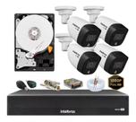 Kit Intelbras 4 Full Color 1220 Dvr 4c 3004c Hd Instalado Kit Intelbras 4 Full Color 1220 Dvr 4c 3004c Hd Instalado
