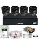 Kit Intelbras 4 Mini 3220d C/áudio Dvr 4 Canais 1004c Hd 1tb