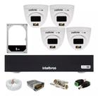 Kit Intelbras 4 Vhd 1120d Full Color, Dvr Mhdx 1004, C/1tb Kit Intelbras 4 Vhd 1120d Full Color, Dvr Mhdx 1004, C/1tb