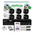 Kit Intelbras 6 Cam. Hdcvi 1120b Dvr 8ch Mhdx Multi Hd C/hd 1tb