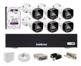 Kit Intelbras 6 Full Color Vhd 1120b, Dvr 8 Mhdx 1008, +1tb
