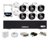 Kit Intelbras 6 Full Color Vhd 1120b Dvr 8 Mhdx 1008 C/500g