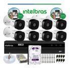 Kit Intelbras 8 Cam 1120b Dvr 8ch Mhdx 1208 C/hd 1tb Purple