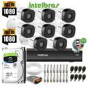 Kit Intelbras 8 Cam 1220b Fullhd Dvr iMhdx 3008 C/ 1TB
