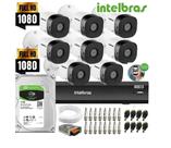 Kit Intelbras 8 Cam 1220b Fullhd Dvr Mhdx Multi Hd C/1 tb