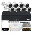Kit Intelbras 8 Câmeras Segurança Vhc 1120 20m Dvr De 8 Canais Hd 6tb