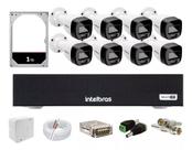 Kit Intelbras 8 Full Color Vhd 1120b Dvr 8 Mhdx 1008 C/1tb