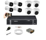 Kit Intelbras CFTV 4 Câm 1120B 4 Câm 1120D Dvr MHDX MULTI HD