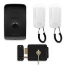 Kit Interfone Intelbras Campainha Porteiro Fechadura Fx500 e Extensão
