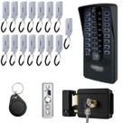 Kit Interfone Porteiro Coletivo 15 Pontos Apartamentos Intelbras Com Fechadura e Tags Acesso