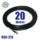 KIT INTERLIGAÇÃO RGC-213 DE 20 METROS N MACHO X N MACHO - Cabo de Antena