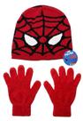 Kit Inverno Infantil Homem Aranha Marvel Spider Man Menino Luvas e Touca