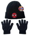 Kit Inverno Infantil Homem Aranha Marvel Spider Man Touca e Luvas