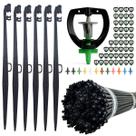 Kit Irrigação Micro Aspersão Bailarina Tubo 60cm 20 Peças Escolha Vazão e Tenha Irrigação Uniforme