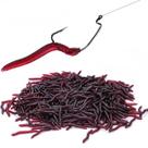 Kit iscas Artificiais Realista Minhocas Grub Soft Pesca realista para tucunaré traíra dourado robalo