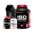 Kit Iso Protein 2Kg+ Power Creatina 100G+ Bcaa 100G