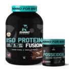 Kit Iso Protein Fusion Baunilha + Pré Treino Posseidon Nutrition For Bigs
