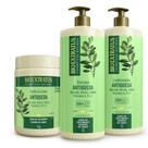 Kit Jaborandi Shampoo Condicionador Banho de Creme Jaborandi Bio Extratus 1L Antiqueda