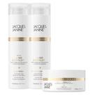Kit Jacques Janine Liso Absoluto Shampoo Sem Sal Condicionador Leave-In 240ml Máscara Hidratação 80g